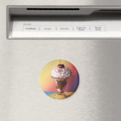 Eiscreme Sundae Kühlschrankmagnet (In Situ (Geschirrspüler))