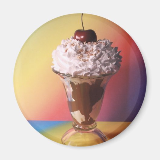 Eiscreme Sundae Kühlschrankmagnet (Vorne)