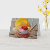 Eiscreme Sundae leere Grußkarten Karte (Gelbe Blume)