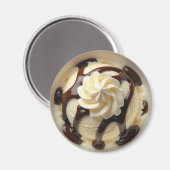 Eiscreme Sundae Magnet (Vorderseite/Rückseite)