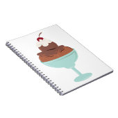 Eiscreme Sundae Notizblock (Rechte Seite)