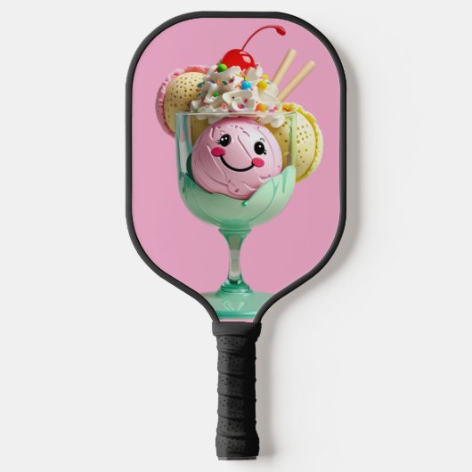 Eiscreme Sundae Pickleball Schläger (Vorderseite)