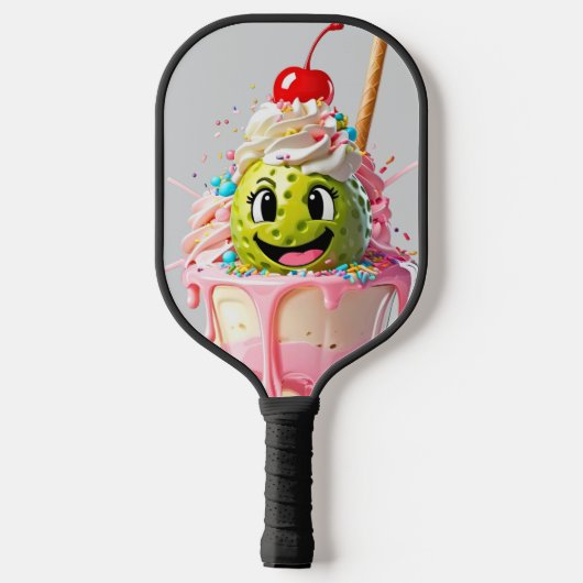 Eiscreme Sundae Pickleball Schläger (Rückseite)