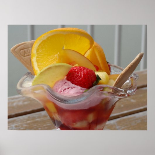Eiscreme-Sundae-Plakat Poster (Vorne)