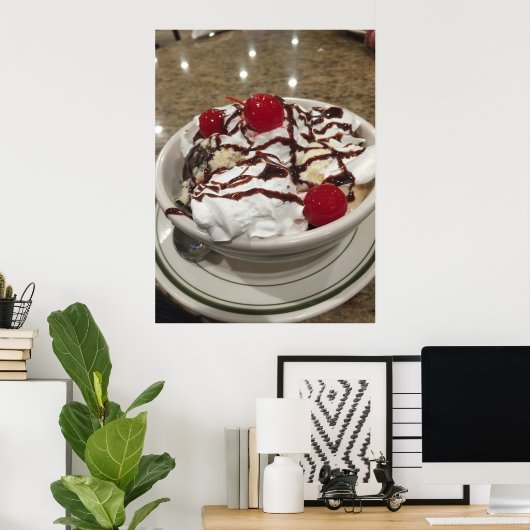 Eiscreme Sundae Poster (Heimbüro)