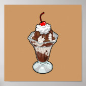 Eiscreme Sundae Poster (Vorne)