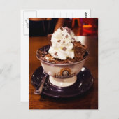 Eiscreme Sundae Postkarte (Vorne/Hinten)