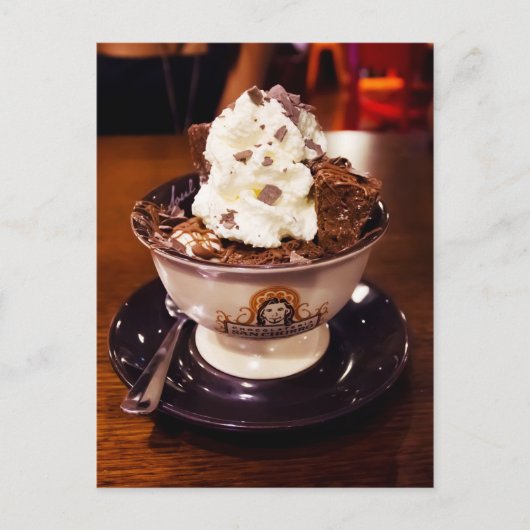 Eiscreme Sundae Postkarte (Vorderseite)