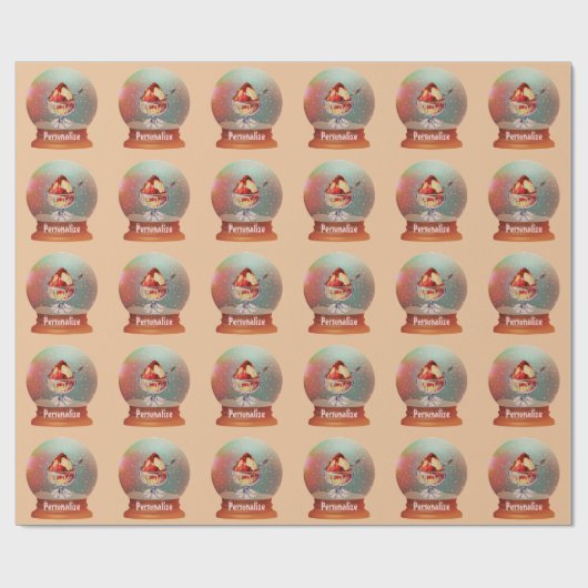 Eiscreme Sundae Schneedecke Papier Geschenkpapier (Flach)