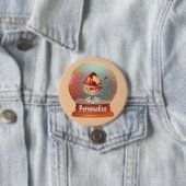 Eiscreme-Sundae-Schneekugelknopf Button (Beispiel)