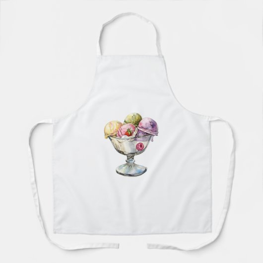 Eiscreme Sundae Schürze (Vorderseite)