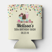 Eiscreme Sundae Sommerliche Leckereien Geburtstags Dosenkühler (Rückseite)