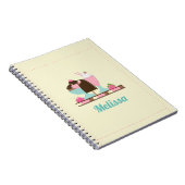 Eiscreme Sundae Sommerliche Leckereien Notizblock (Rechte Seite)