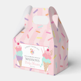 Eiscreme Sundae Sprinkled Baby Showbox Geschenkschachtel