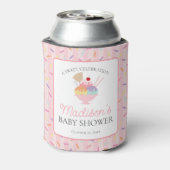 Eiscreme Sundae Sprinkled Sweet Baby Dusche Gefall Dosenkühler (Kanne Rückseite)