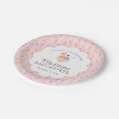 Eiscreme Sundae Sprinkler mit Liebe Baby Dusche Pappteller (Schrägansicht)