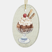 Eiscreme Sundae - SRF Keramikornament (Links)