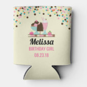 Eiscreme Sundae Summerische Leckereien Geburtstags Dosenkühler (Vorderseite)