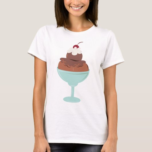 Eiscreme Sundae T-Shirt (Vorderseite)