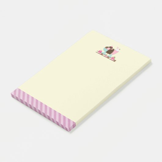 Eiscreme Sundae und andere köstliche Gerichte Post-it Klebezettel (angewinkelt)