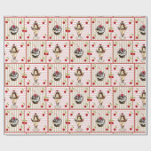 Eiscreme Sundae und Cupcake Geburtstagsgeschenkwra Geschenkpapier (Flach)