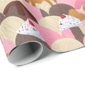 Eiscreme Sundaes Geschenkpapier (Rolleneckpunkt)