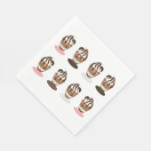 Eiscreme Sundaes Serviette (Ecke)