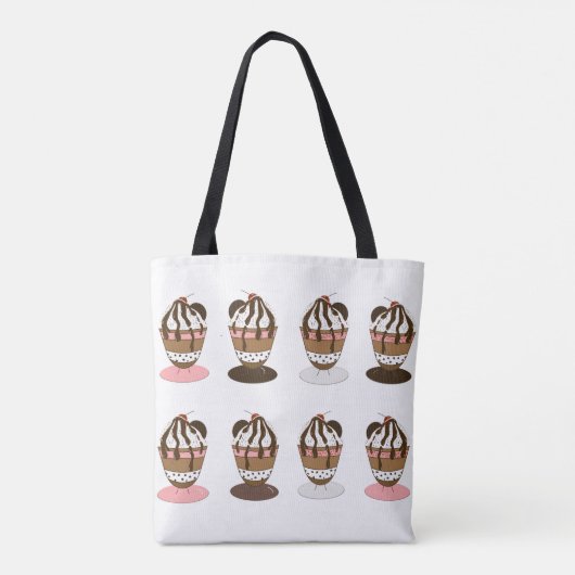 Eiscreme Sundaes Tasche (Rückseite)