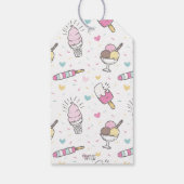 Eiscreme Sweet Celebration Geburtstag Danke Geschenkanhänger (Rückseite)