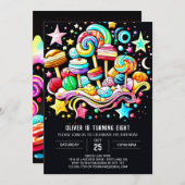 Eiscreme Sweet Celebration Geburtstag Einladung (Vorne/Hinten)