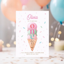 Eiscreme Sweet One Birthday Party