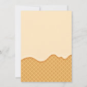 Eiscreme Sweet One First Birthday Einladung (Rückseite)