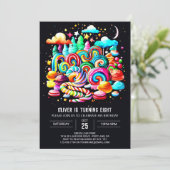 Eiscreme Sweet Wonderland Geburtstag Einladung (Stehend Vorderseite)