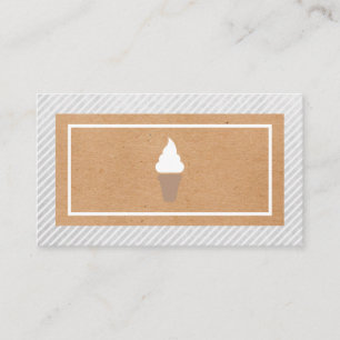 Eiscreme Swirl Icon Natural Look Loyalität Treuekarte