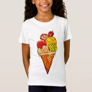 Eiscreme T-Shirt für Mädchen