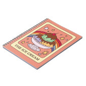 Eiscreme-Tarotkarten-Journal Notizblock (Linke Seite)