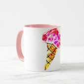 Eiscreme Tasse (Vorderseite Links)