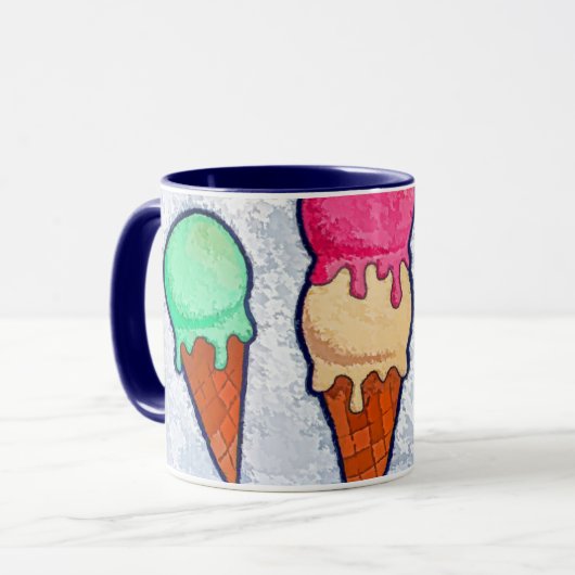 Eiscreme Tasse (Vorderseite Links)