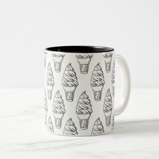 Eiscreme-Tasse Zweifarbige Tasse (VorderseiteRechts)