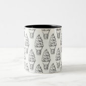 Eiscreme-Tasse Zweifarbige Tasse (Mittel)