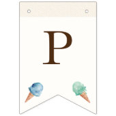 Eiscreme Thema Geburtstagsparty Jagd Flags Wimpelkette (Dritte Fahne)