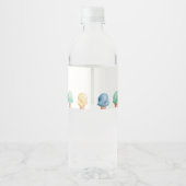 Eiscreme Thema Geburtstagsparty Wasserflasche Etik Wasserflaschenetikett (Rückseite)