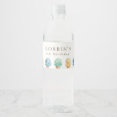 Eiscreme Thema Geburtstagsparty Wasserflasche Etik Wasserflaschenetikett (Vorderseite)