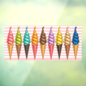 Eiscreme Thema - So Yummy! Fensteraufkleber (Blatt 3)