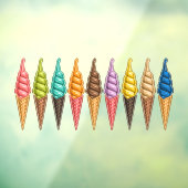 Eiscreme Thema - So Yummy! Fensteraufkleber (Blatt 3)