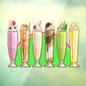 Eiscreme Thema - So Yummy! Fensteraufkleber (Blatt 3)