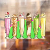 Eiscreme Thema - So Yummy! Fensteraufkleber (Blatt 2)