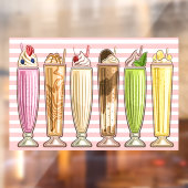 Eiscreme Thema - So Yummy! Fensteraufkleber (Blatt 2)