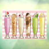 Eiscreme Thema - So Yummy! Fensteraufkleber (Blatt 3)