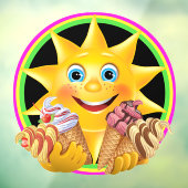 Eiscreme Thema - So Yummy! Fensteraufkleber (Blatt 3)